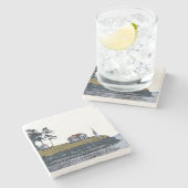 TURPUNKT - Insel Stuart Steinuntersetzer (Seitenansicht)