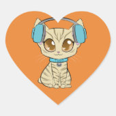 Turq Classic Heart Sticker (Vorderseite)