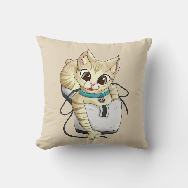 Turq Wurfs-Kissen Kissen (Vorderseite)