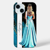 Turqoise Dreams Pageant Portrait Blonde Case-Mate iPhone Hülle (Rückseite)