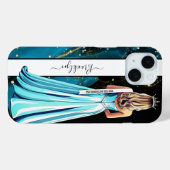 Turqoise Dreams Pageant Portrait Blonde Case-Mate iPhone Hülle (Rückseite (Horizontal))