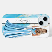 Turqoise Dreams Pageant Portrait Blonde Case-Mate iPhone Hülle (Rückseite (Horizontal))