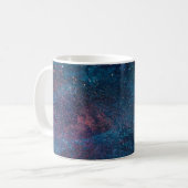 Turqouise Galaxy Paint Glitzern Kaffeetasse (Vorderseite Links)