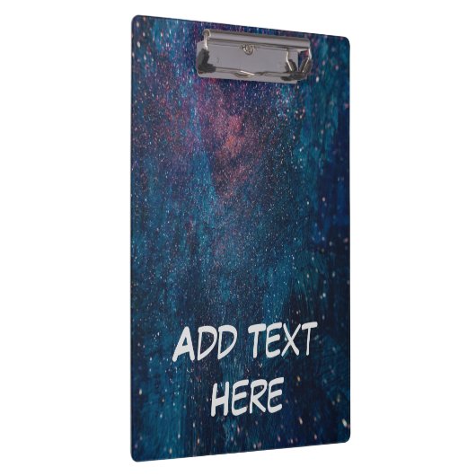 Turqouise Galaxy Paint Glitzern Klemmbrett (Rechts)