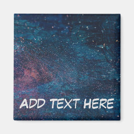 Turqouise Galaxy Paint Glitzern Magnet