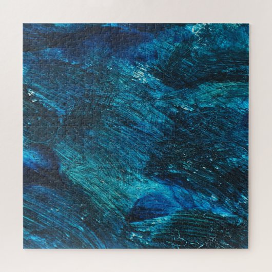 Turqouise Galaxy Paint Glitzern Puzzle (Horizontal)