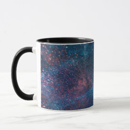Turqouise Galaxy Paint Glitzern Tasse
