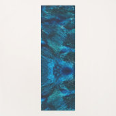 Turqouise Galaxy Paint Glitzern Yogamatte (Vorderseite)
