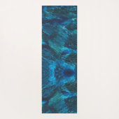 Turqouise Galaxy Paint Glitzern Yogamatte (Rückseite)