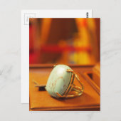 Turqouise Ring Postkarte (Vorne/Hinten)
