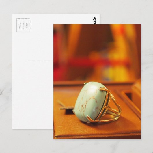 Turqouise Ring Postkarte (Vorne/Hinten)