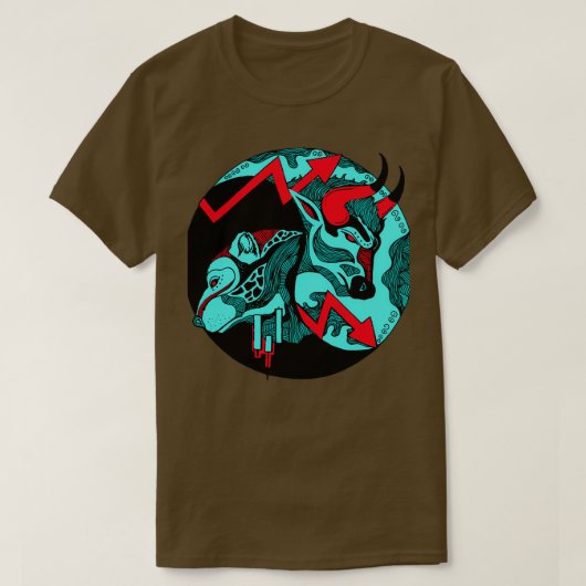 Turqred Bull and Bear T-Shirt (Design vorne)