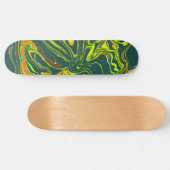 Turquesa oscuro con amarillo skateboard (Horizontal)