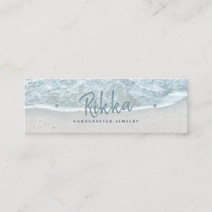 Turquioise Ocean Stube Earring Display Card Mini Visitenkarte