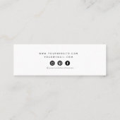 Turquioise Ocean Stube Earring Display Card Mini Visitenkarte (Rückseite)