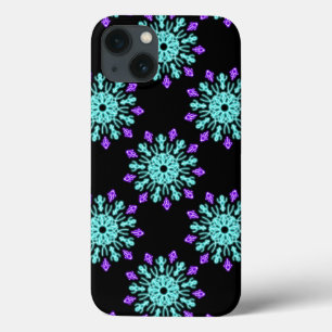 Turquiose und lila neon Blume Case-Mate iPhone Case-Mate iPhone Hülle
