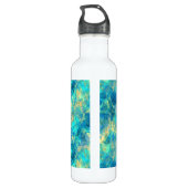 Turquise Crumpled Textur Edelstahlflasche (Rückseite)