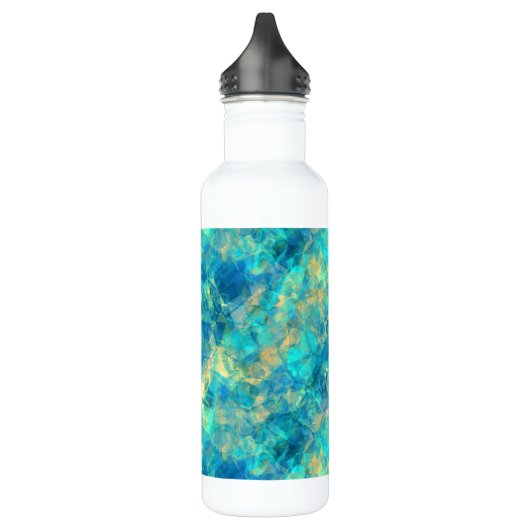 Turquise Crumpled Textur Edelstahlflasche (Links)