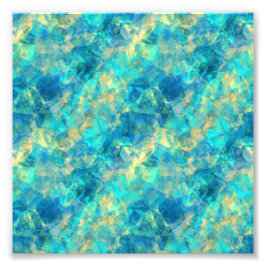 Turquise Crumpled Textur Fotodruck