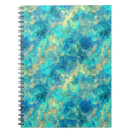 Turquise Crumpled Textur Notizblock
