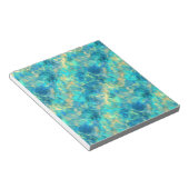 Turquise Crumpled Textur Notizblock (angewinkelt)