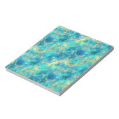 Turquise Crumpled Textur Notizblock (Rotiert)