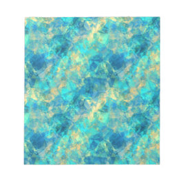 Turquise Crumpled Textur Notizblock