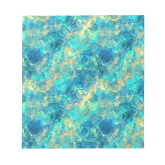 Turquise Crumpled Textur Notizblock (Vorderseite)