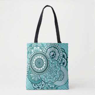 Turquise Mandala-Tasche Tasche
