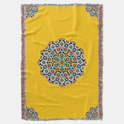 Turquise und gelber Marmor marokkanischer Mosaik Decke (Vorderseite Vertikal)