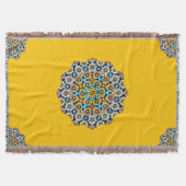 Turquise und gelber Marmor marokkanischer Mosaik Decke (Vorderseite)