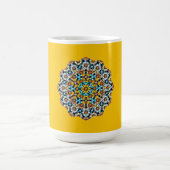 Turquise und gelber Marmor marokkanischer Mosaik Kaffeetasse (Mittel)