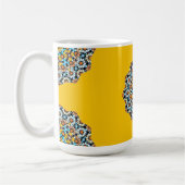 Turquise und gelber Marmor marokkanischer Mosaik Kaffeetasse (Links)