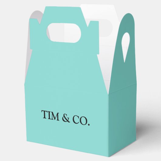 TURQUOISCH BLAU CUSTOM ZOLLBAR GESCHENKSCHACHTEL (Geöffnet)