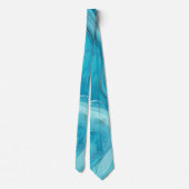 Turquoise Agate Wirbel Neck Tie Krawatte (Rückseite)