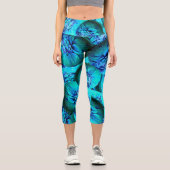 Turquoise and blue spheres in 3D optics  Capri Leggings (Vorderseite)