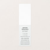 Turquoise and Gold Agate Business Card Visitenkarten (Innenseite Aufgefaltet)