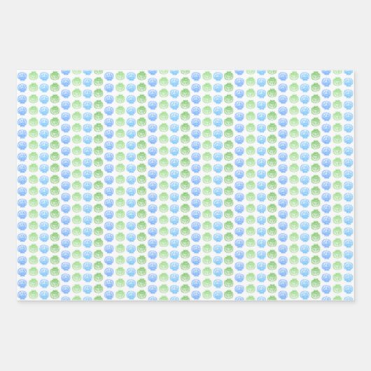 Turquoise and Green Scallop Shells Geschenkpapier Set (Vorderseite 3)