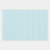 Turquoise and Green Scallop Shells Geschenkpapier Set (Vorderseite)