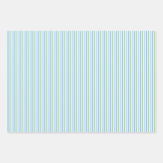 Turquoise and Green Scallop Shells Geschenkpapier Set (Vorderseite)