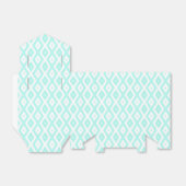 Turquoise and white diamond pattern geschenkschachtel (Ungefaltet)