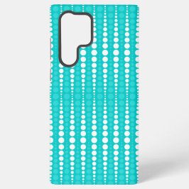Turquoise and White Polka Dots Phone Case Samsung Galaxy Hülle
