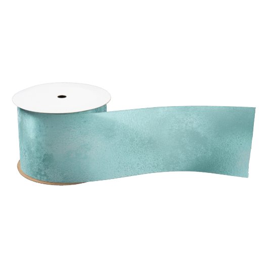 Turquoise Aqua Glam   Satinband (Spule)
