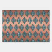 Turquoise Aztec Symbol Geschenkpapier Set (Vorderseite 3)
