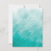 Turquoise Beach Waves Bat Mitzvah Hotel Info Einladung (Rückseite)