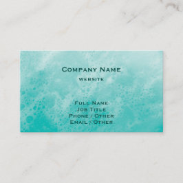 Turquoise Beach Waves Business Card Visitenkarte