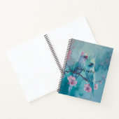 Turquoise Birds Spiral Notebook Notizblock (Innenseite)