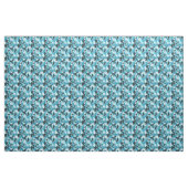 turquoise blue camo abstract stoff (Yard (91,4 cm))