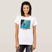 Turquoise Blue Discus T-Shirt (Vorne ganz)