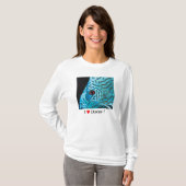 Turquoise Blue Discus T-Shirt (Vorne ganz)